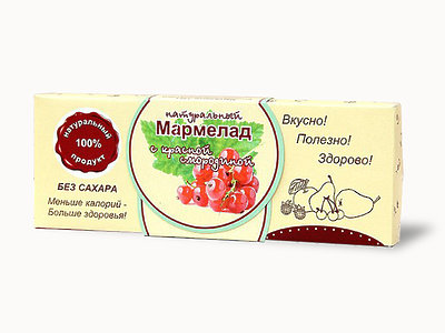  Мармелад натуральный "Красная смородина" 140г в Грязях