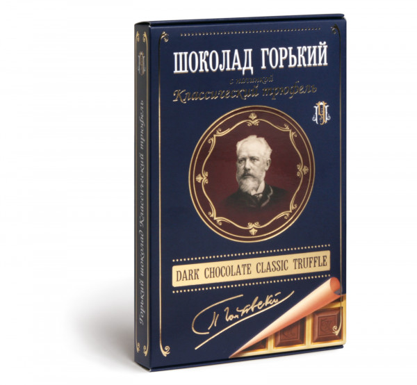 №1 Фабрика Томер  Горький шоколад ТРЮФЕЛЬ классический (Чайковский), 112г в Грязях