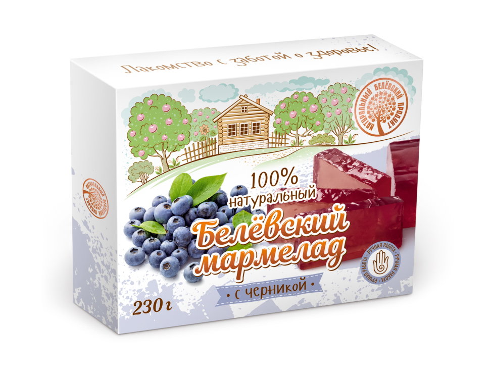  Мармелад белевский "Черника" 230г в Грязях
