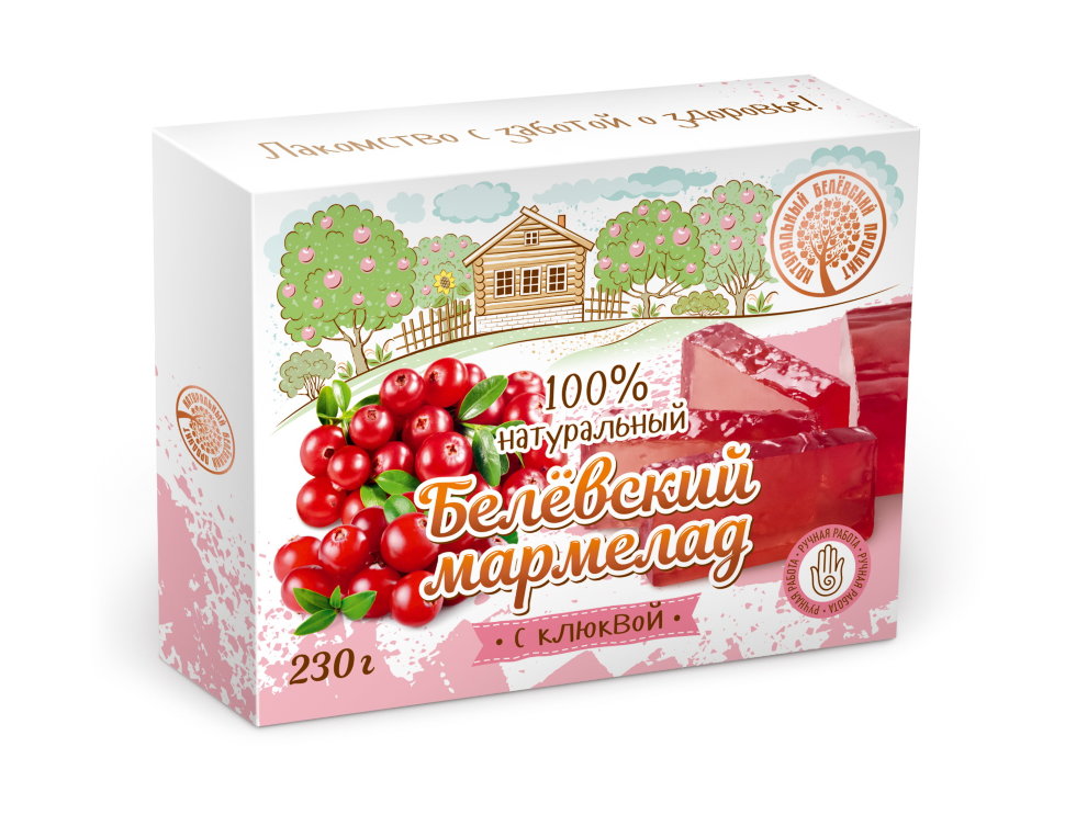  Мармелад белевский "Клюква" 230г в Грязях