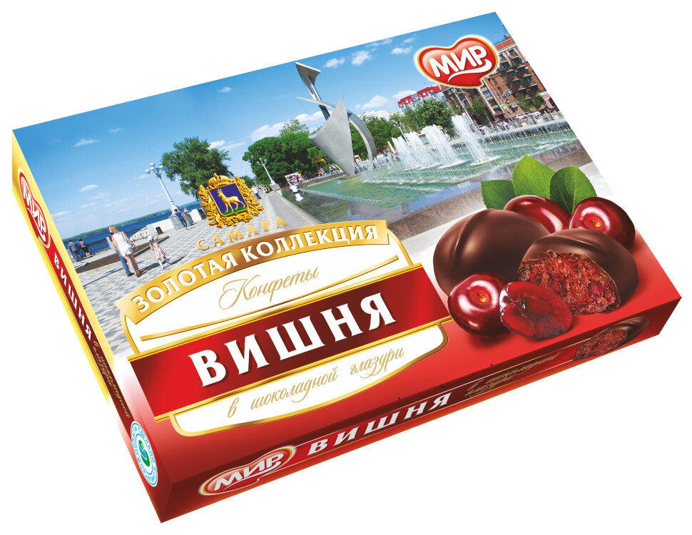  КФ МИР Вишня в шоколадной глазури 160г в Грязях