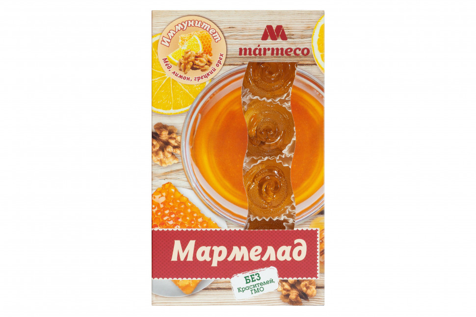  Мармелад "Иммунитет"  Мёд, лимон, грецкий орех, 180г  в Грязях